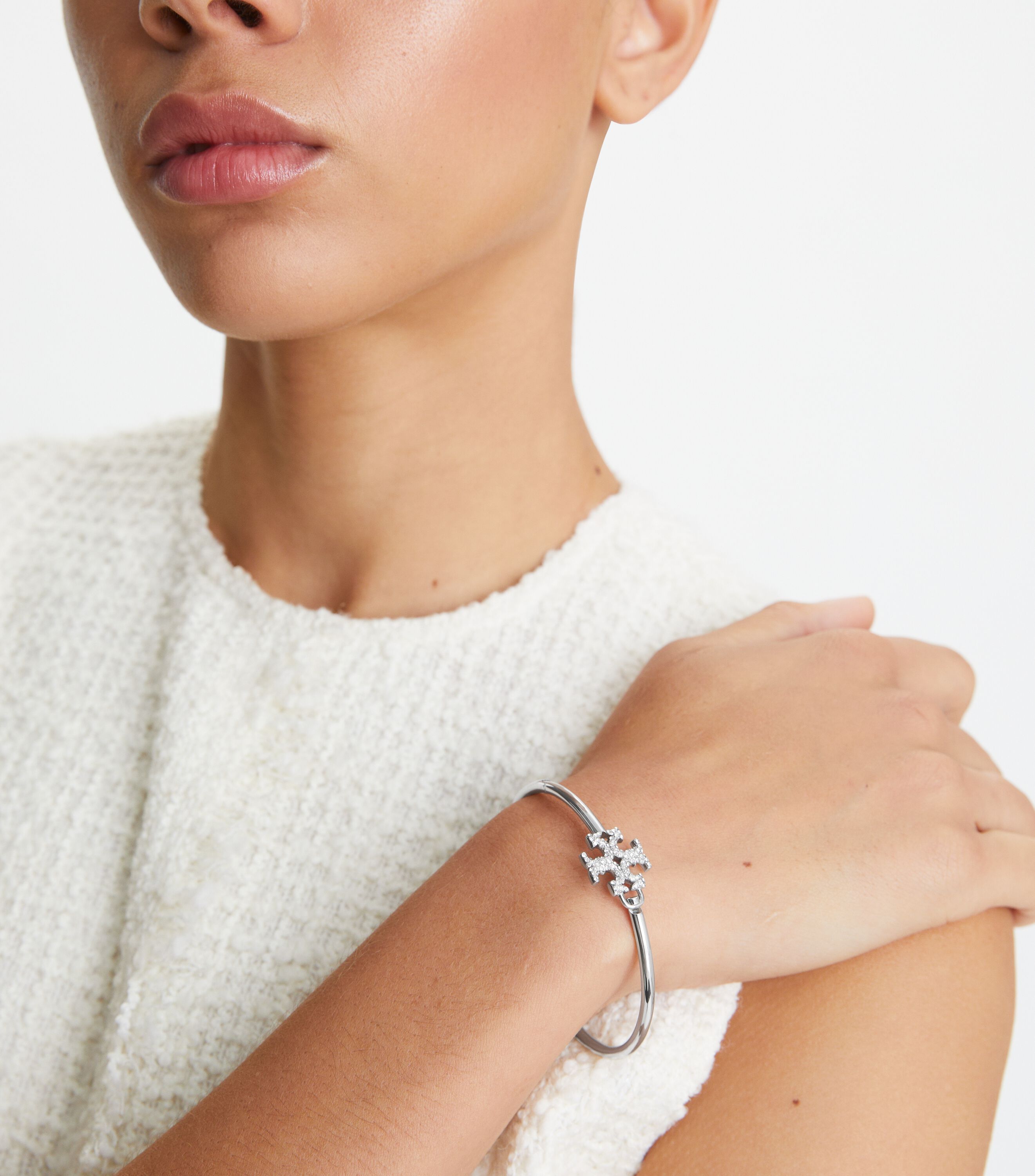 Tory burch silver cuff bracelet online