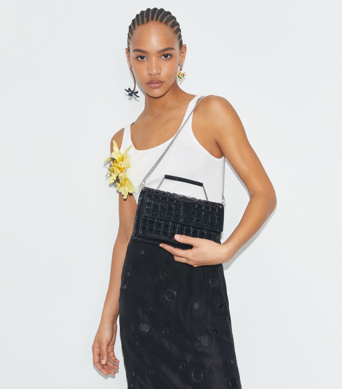 tory burch small fleming cage shoulder bag