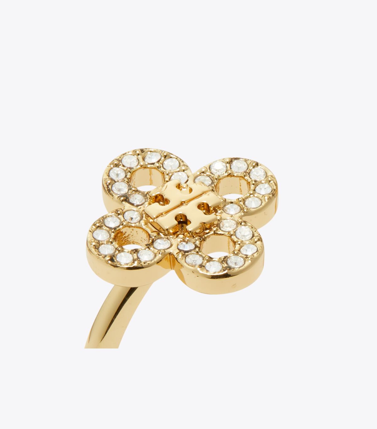 tory burch kira clover pave ring