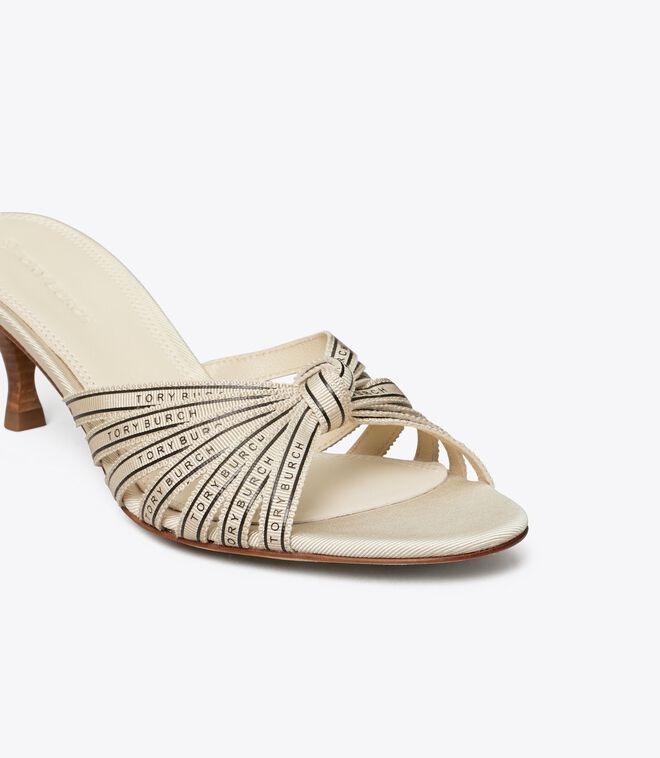 Tory Ribbon Heel Sandal