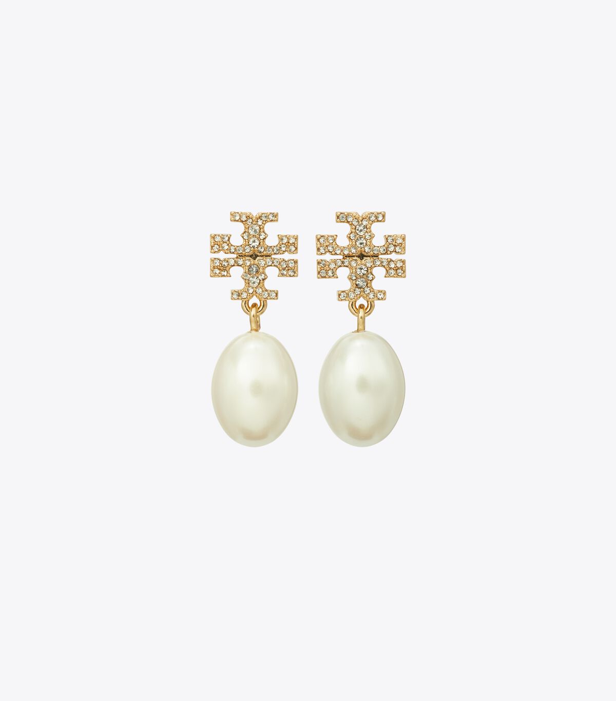 tory burch moondance pearl and pave drop earring