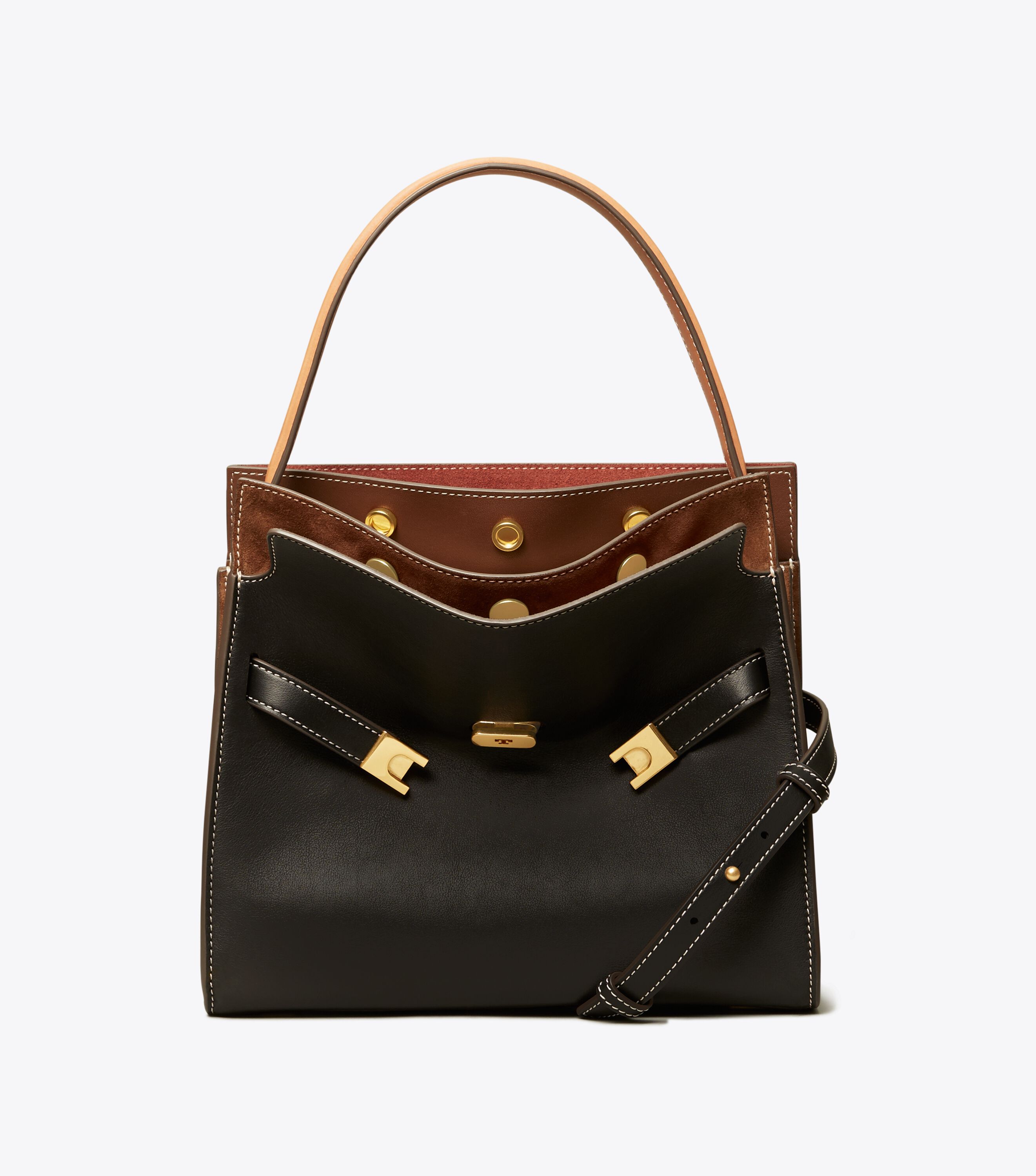 Small Lee Radziwill Double Bag, Black | Tory Burch UAE