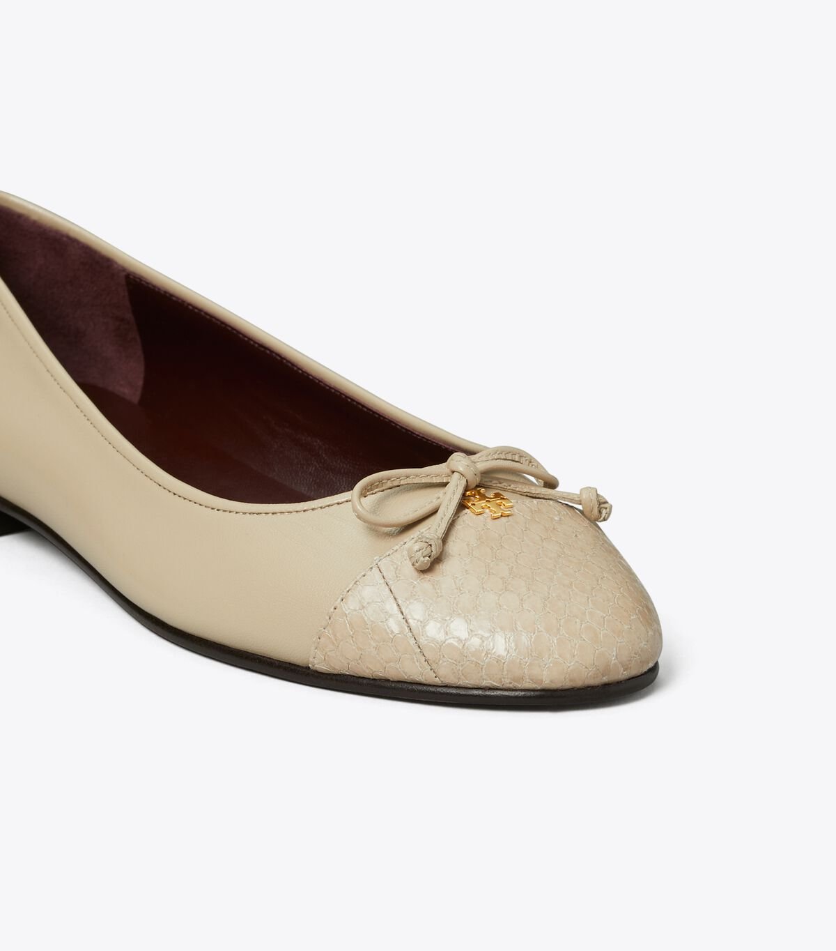 tory burch cap toe ballet