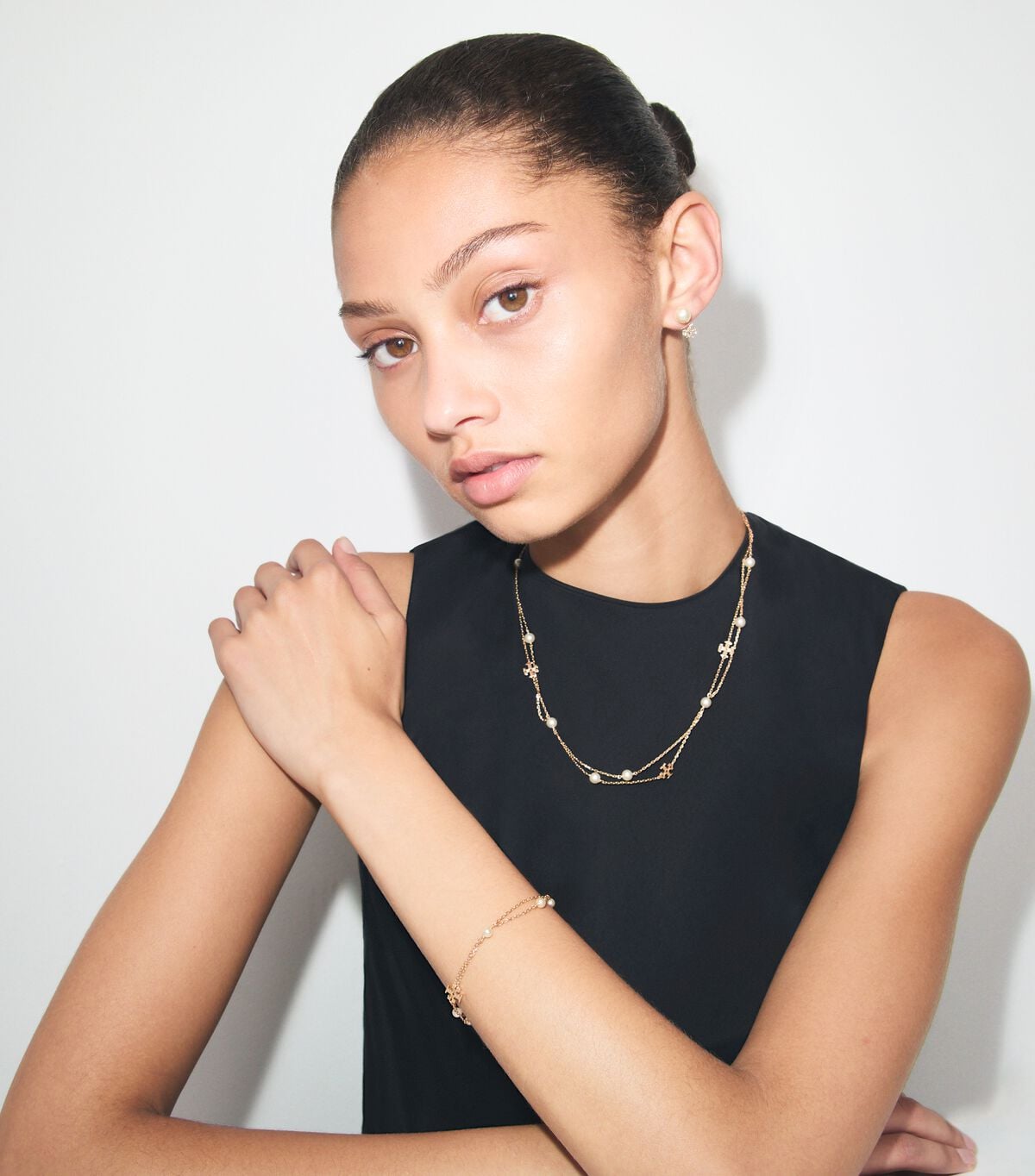 Moondance Layered Pearl Bracelet tory burch moondance layered pearl bracelet