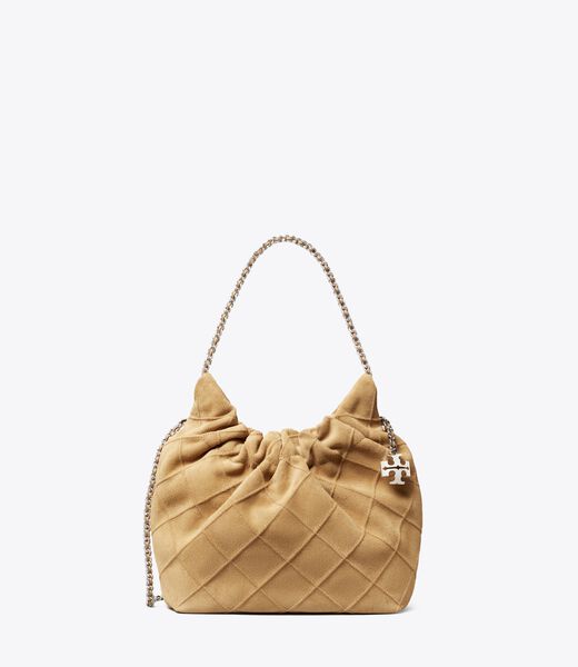 tory burch mini fleming soft suede hobo bag