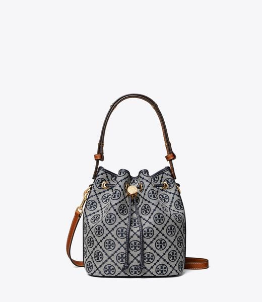 tory burch t monogram bucket bag