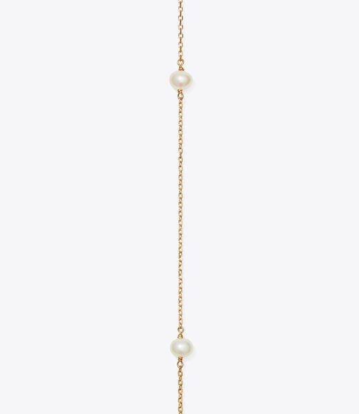 tory burch long kira pearl necklace