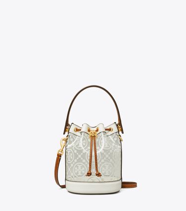 Mini T Monogram clear Bucket Bag