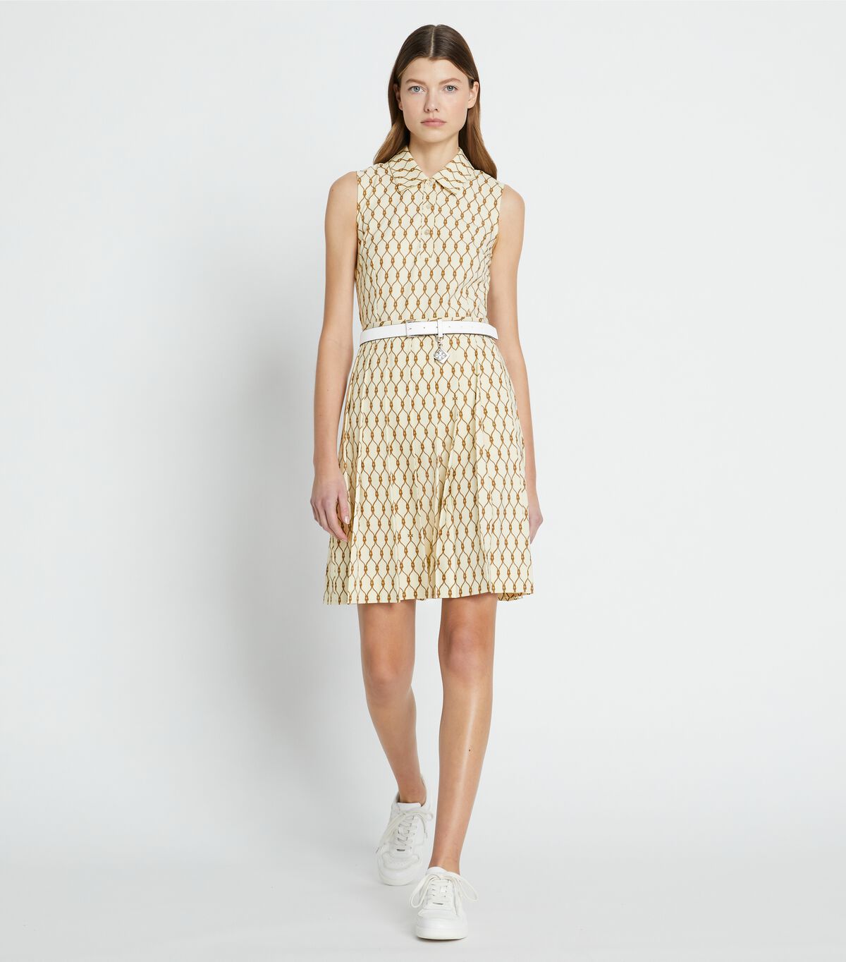 tory burch printed pleated golf dress