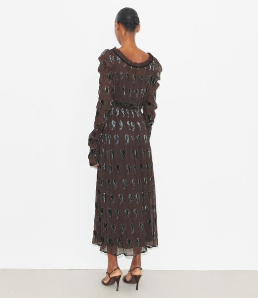 tory burch ruched velvet dress