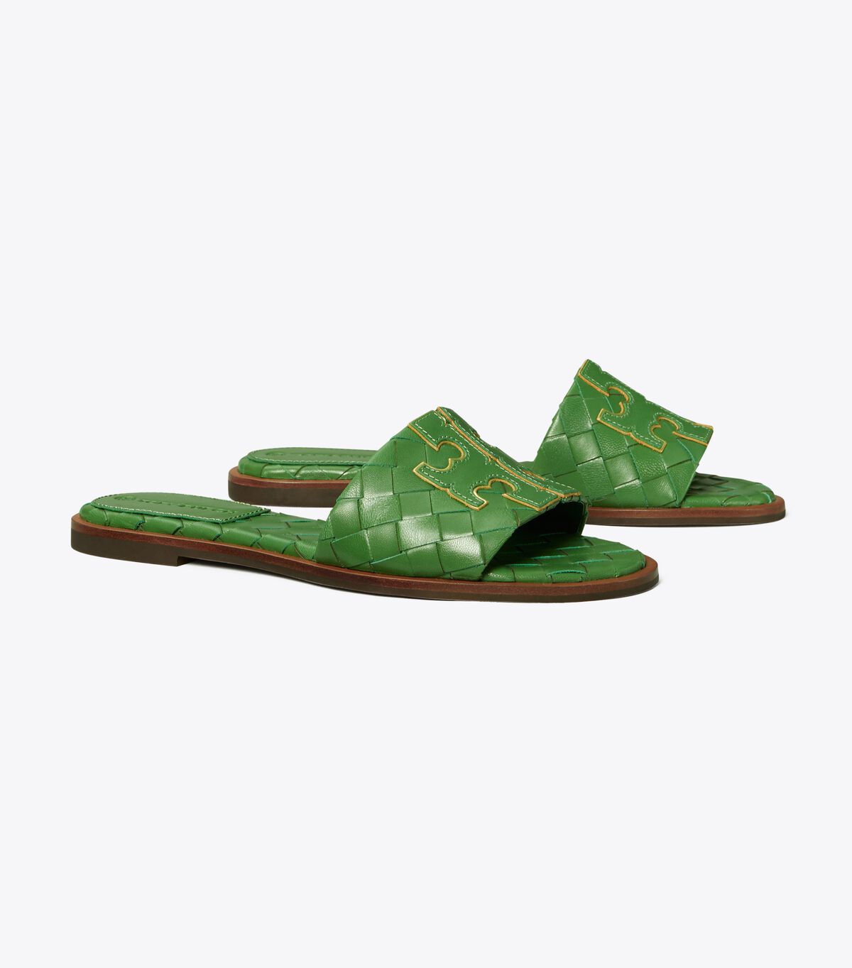 tory burch ines woven slide extended width