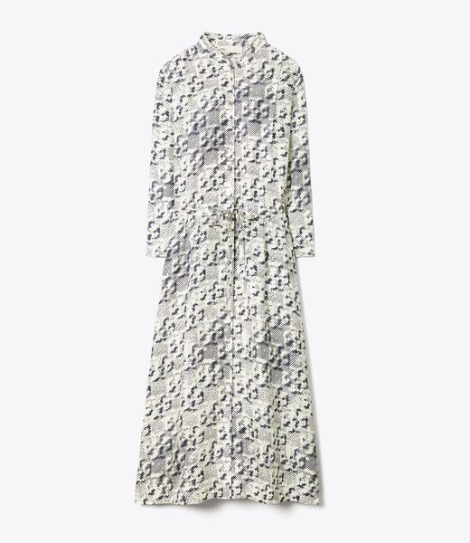 tory burch silk midi dress