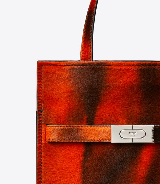 tory burch small lee radziwill calf hair shopper