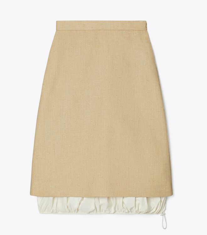 Silk Linen Skirt
