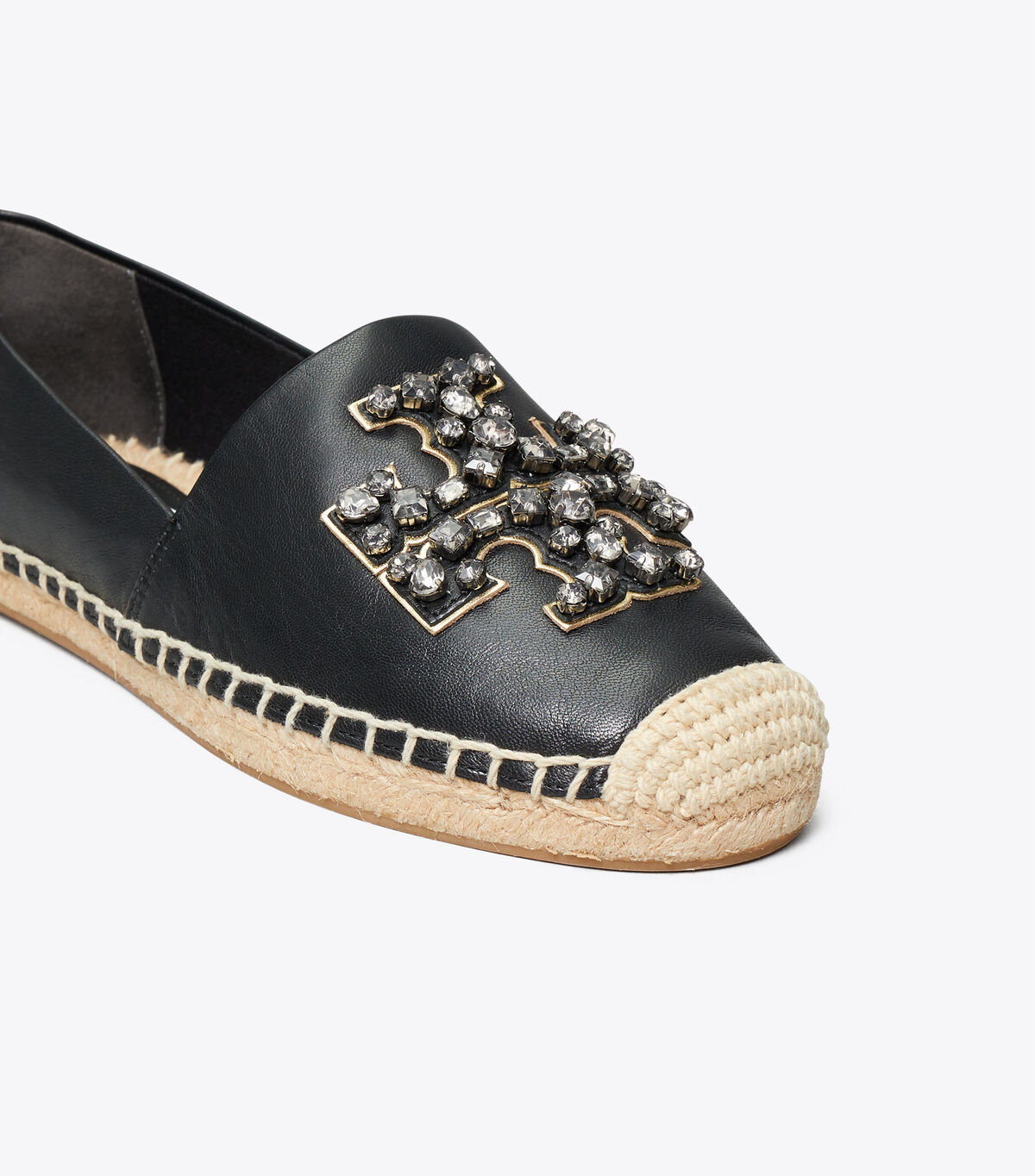 tory burch ines embellished leather espadrilles