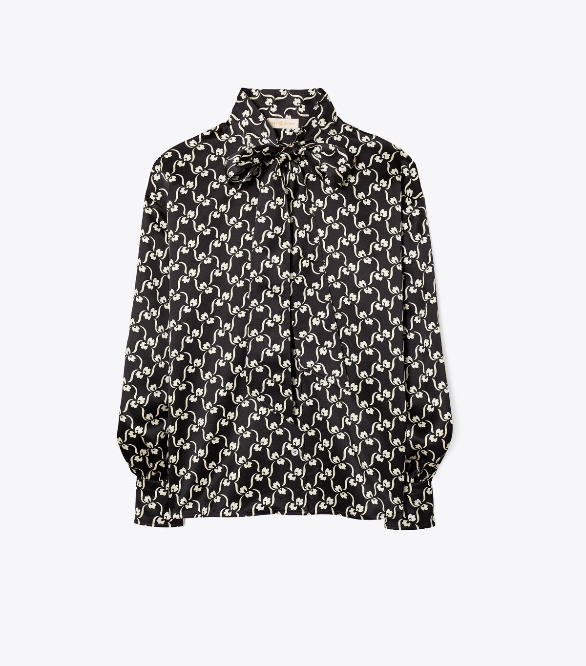 Printed Bow Blouse