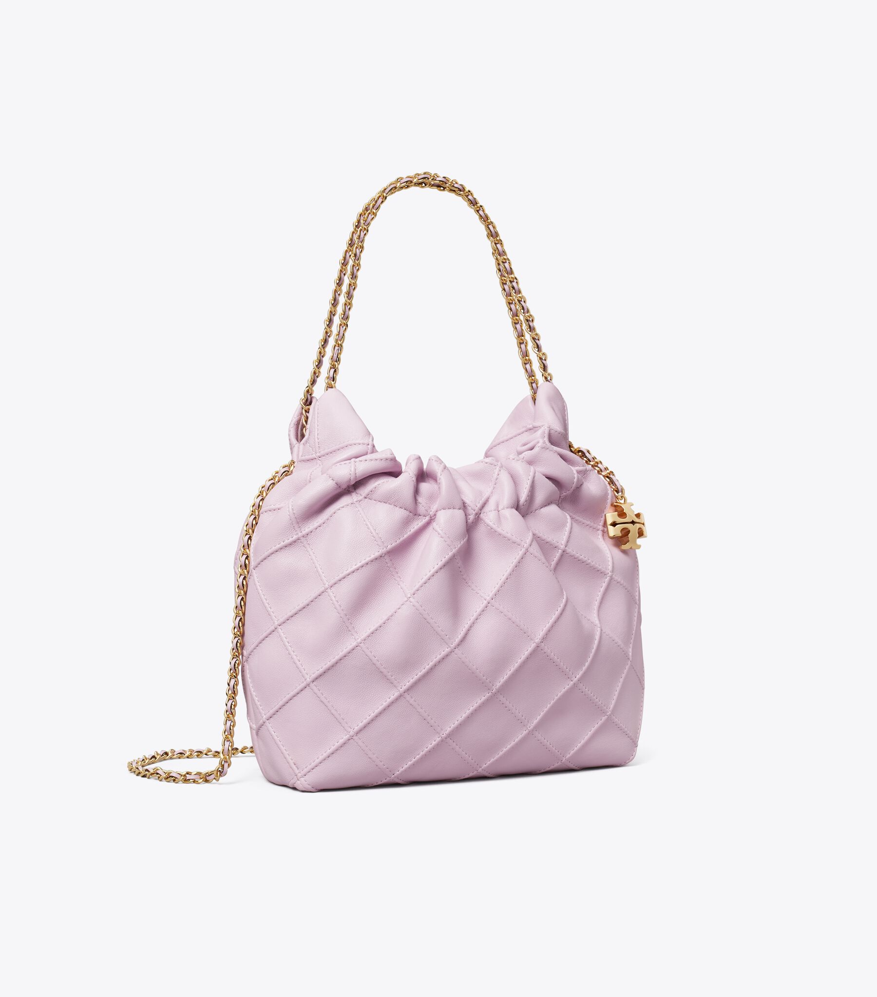 Tory Burch Lavender Nylon Hobo Bag Mini Fleming Soft Hobo Bag, Pale Purple | Tory Burch UAE main image 2
