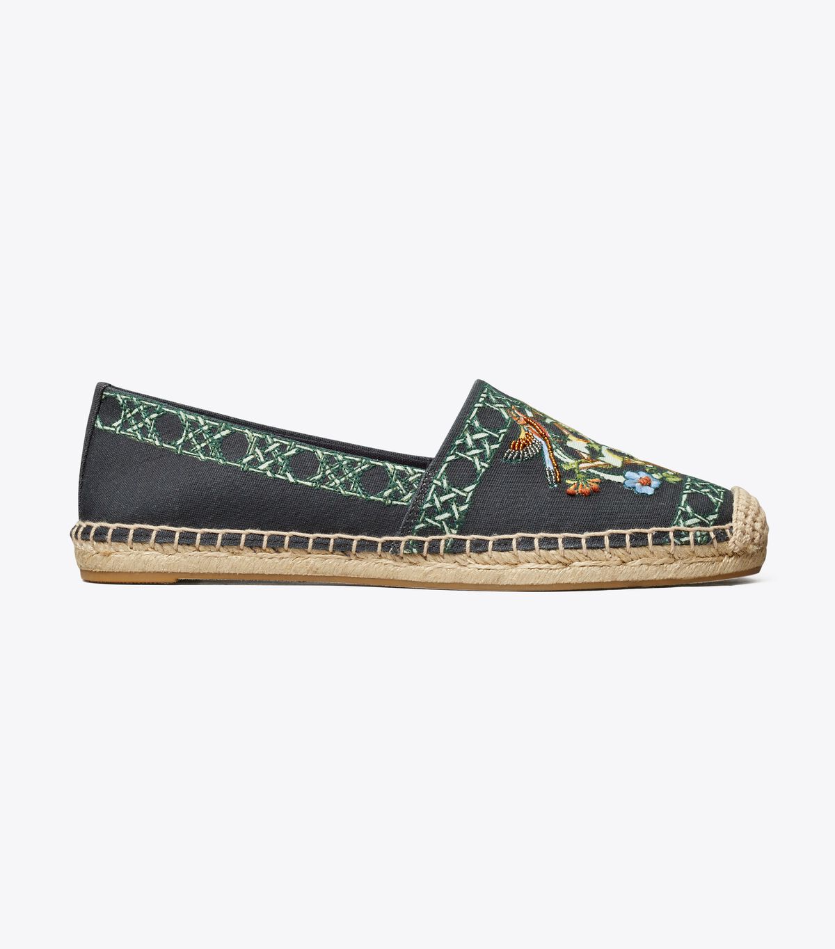 tory burch printed canvas espadrille