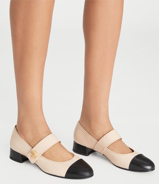tory burch cap toe mary jane heeled ballet