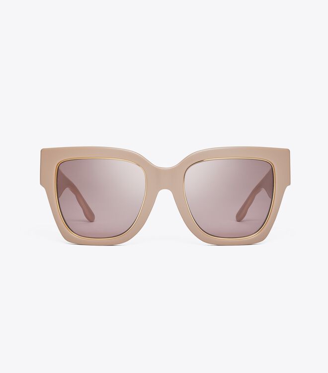 Kira Chevron Square Sunglasses | Sunglasses | Tory Burch