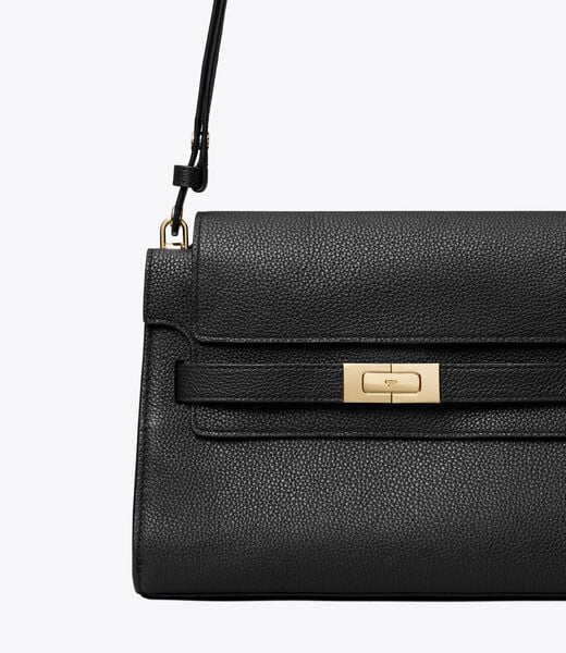 tory burch lee radziwill pebbled shoulder bag