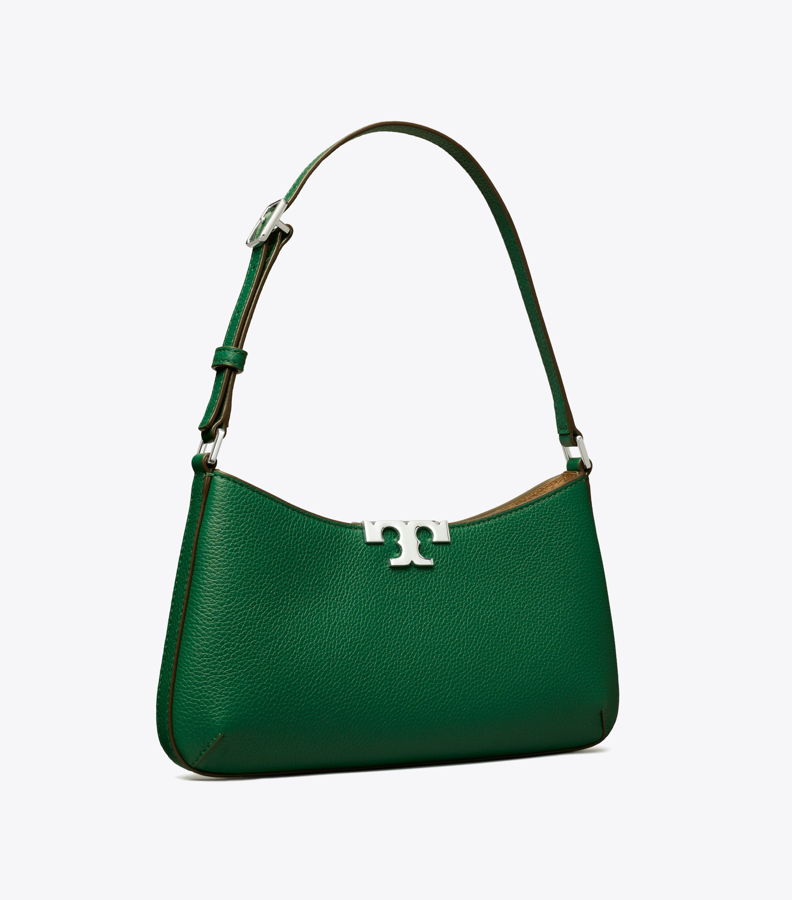 Eleanor Soft Slim Shoulder Bag, Dark Kale | Tory Burch UAE