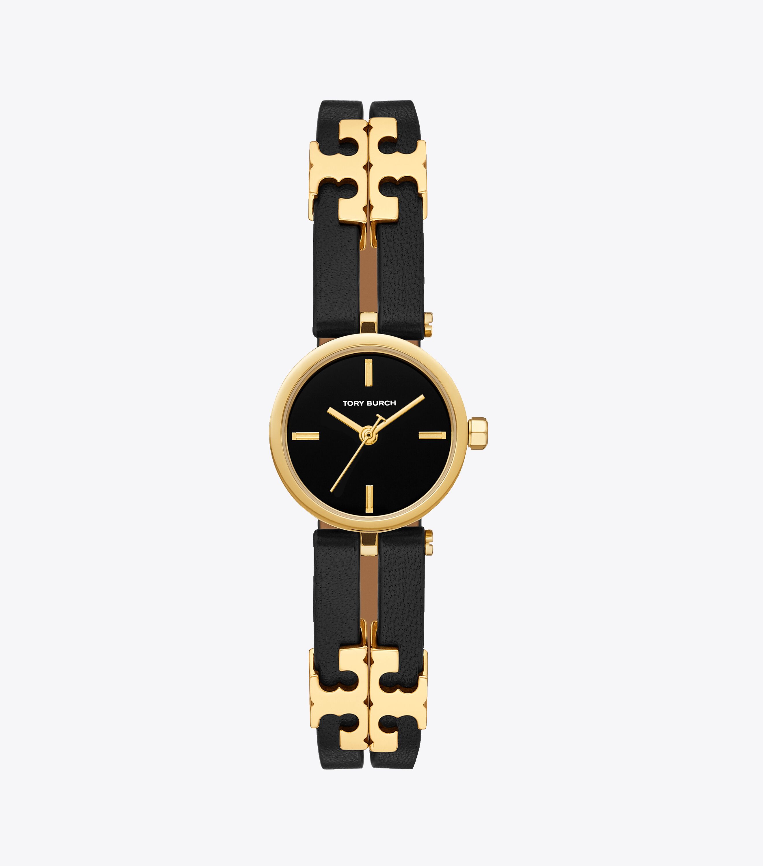Kira Watch, Black/Gold-Tone, 22 x 28 mm, Black/Gold | Tory Burch UAE