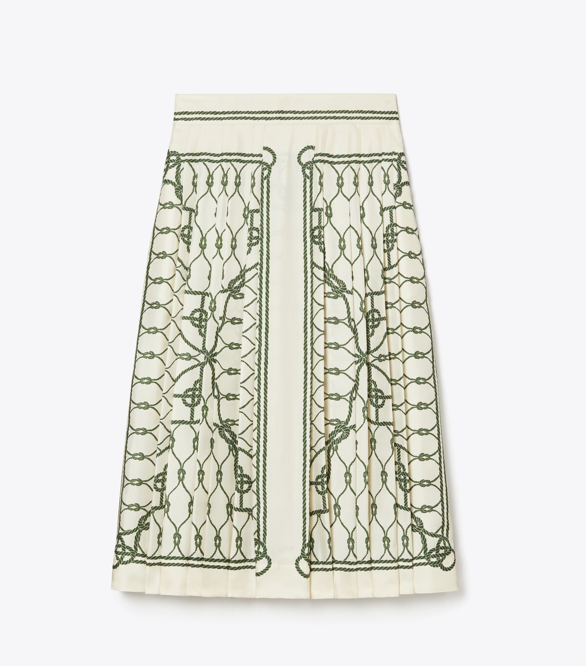 Printed Pleated Silk Skirt