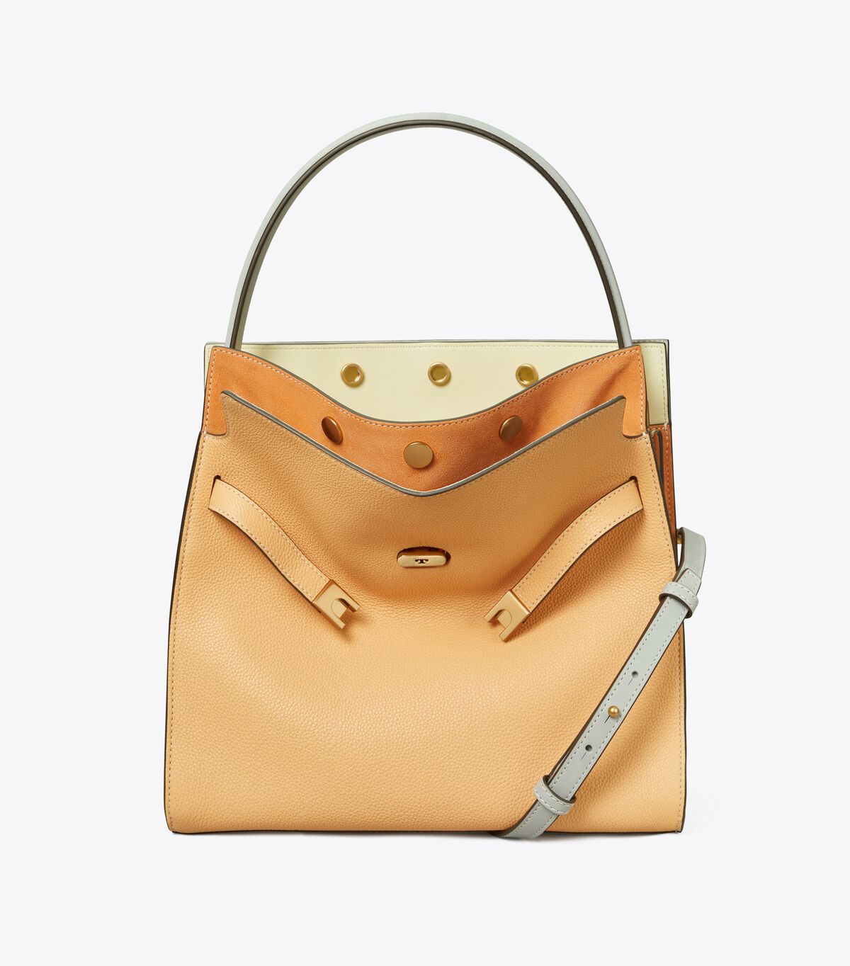 tory burch lee radziwill pebbled double bag