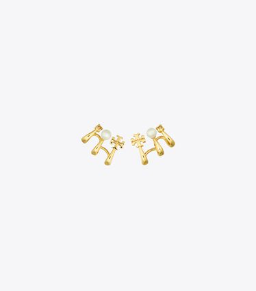 Kira Pearl Multi Hoop Earring