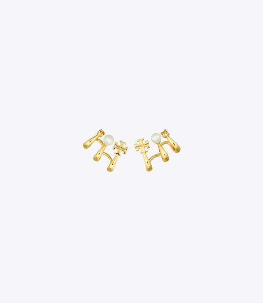 Kira Pearl Multi Hoop Earring