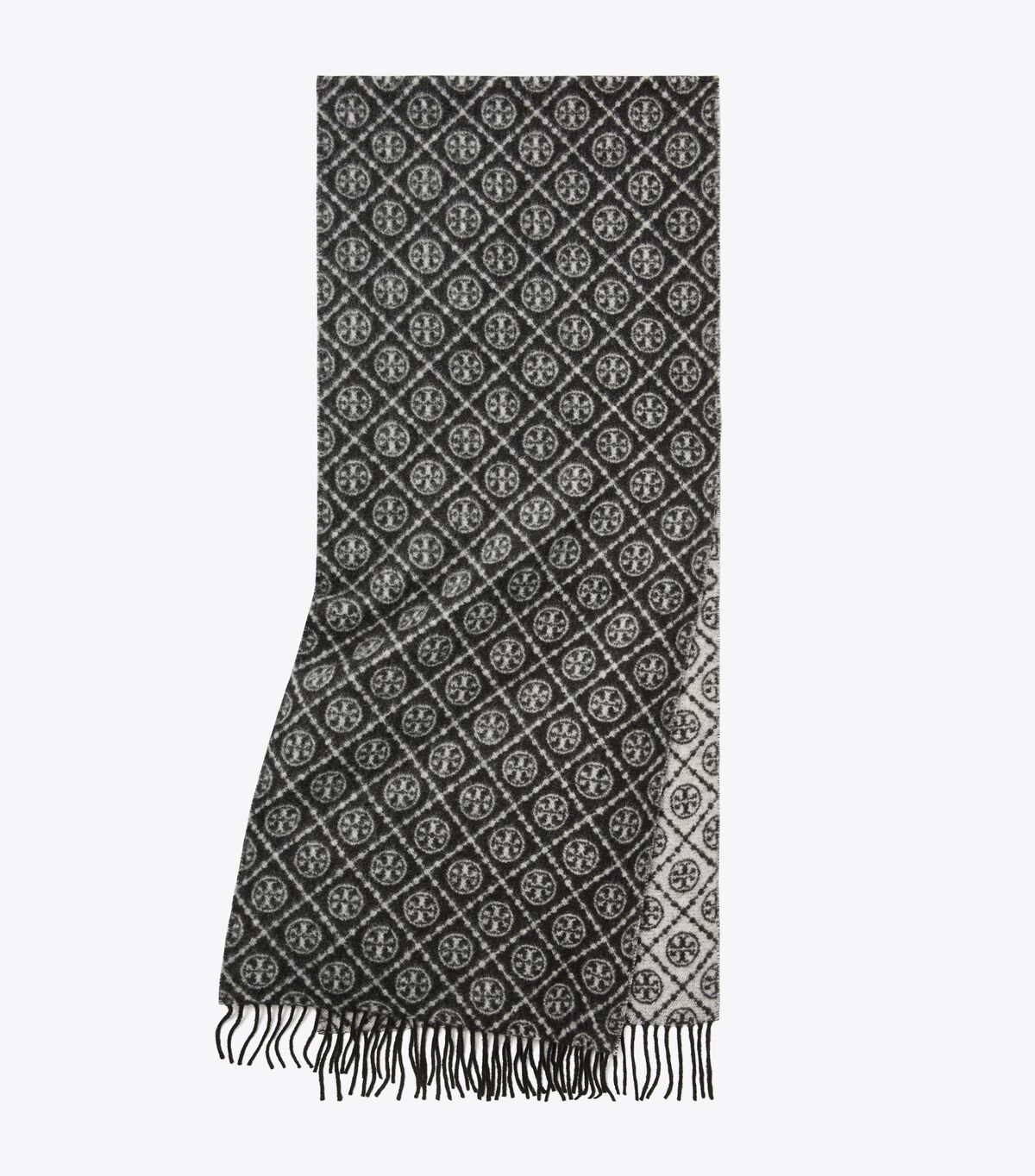 tory burch t monogram oblong scarf