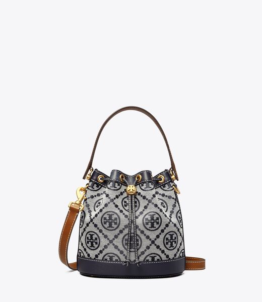 tory burch t monogram bucket bag
