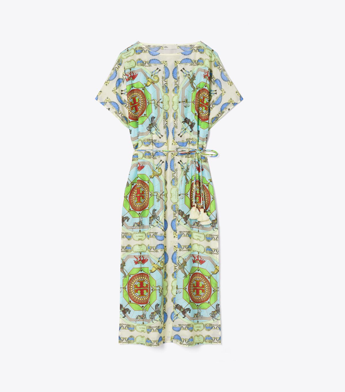 Printed Cotton Silk Caftan