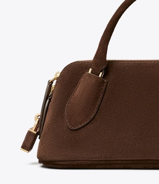 Lock Suede Top Handle Bag tory burch lock suede top handle bag