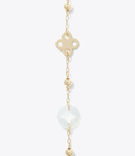 tory burch long forget me not pav   necklace