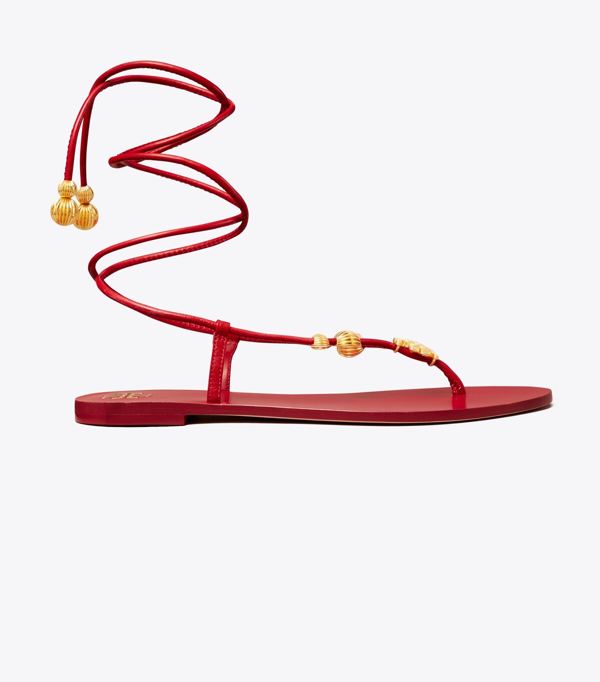 tory burch capri flat lace up sandal