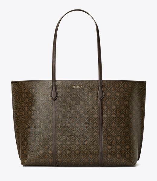 tory burch perry coated canvas tote