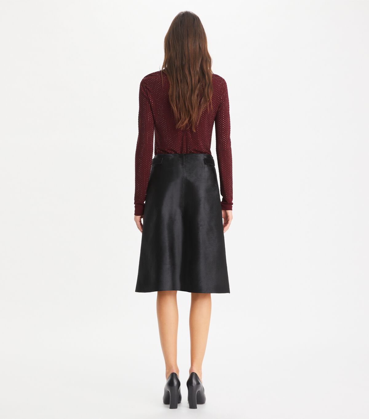 tory burch embellished viscose jersey turtleneck