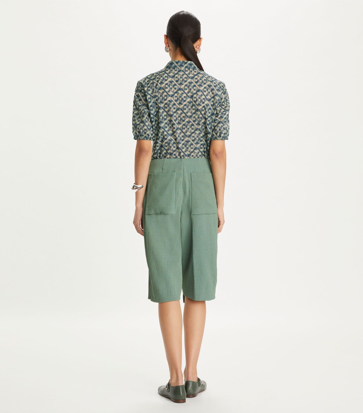 tory burch stretch crepe pant