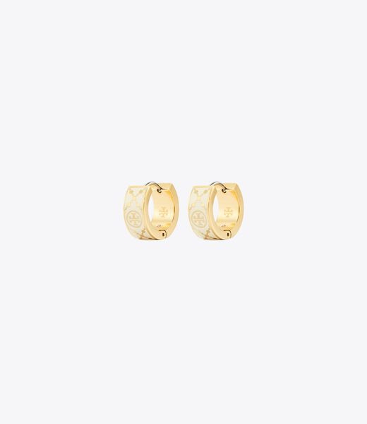 tory burch حلق حرف t الصغيرة