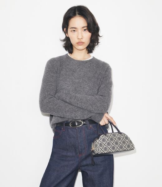 tory burch t monogram small bowler