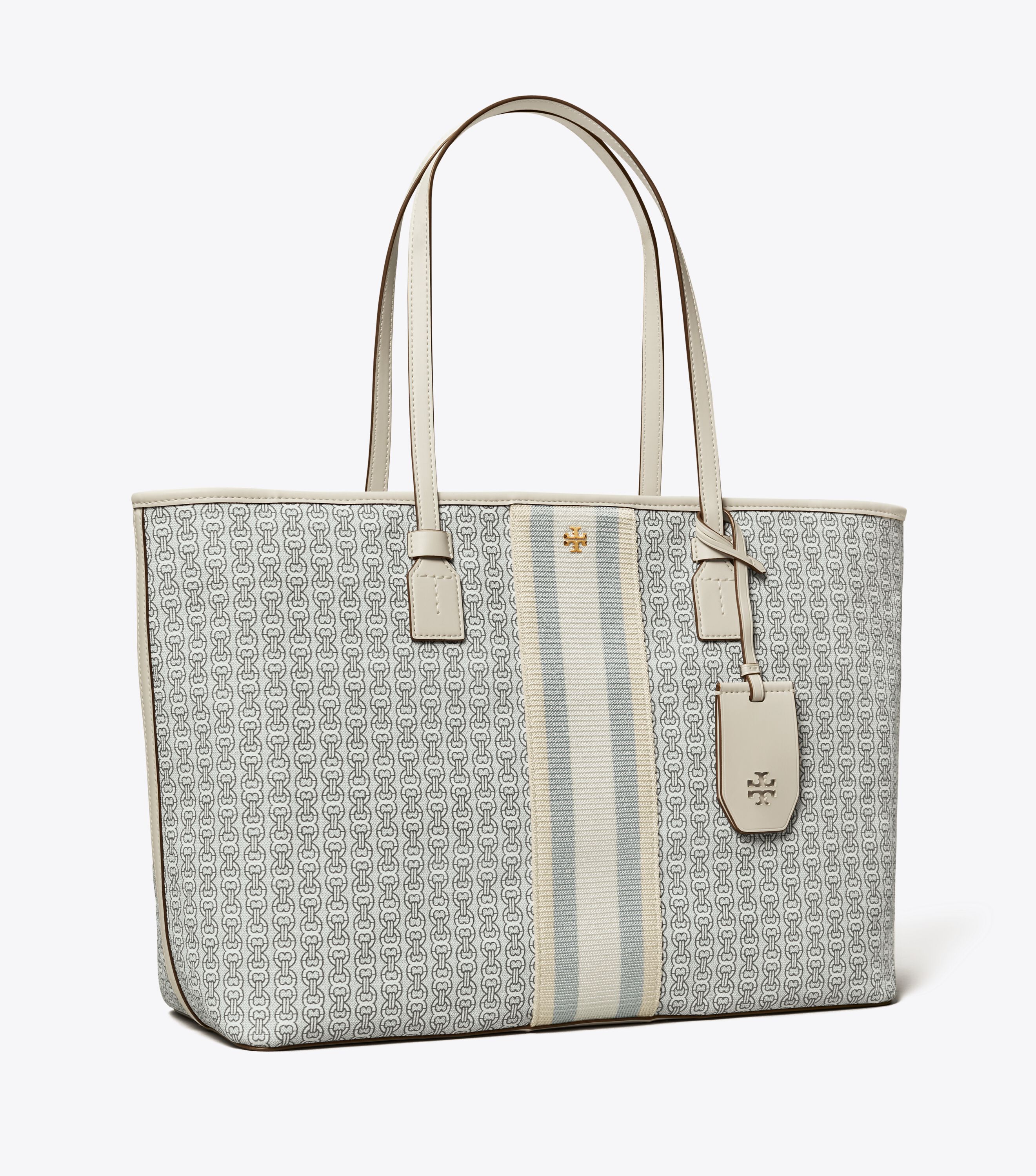 Gemini link canvas shop tote tory burch