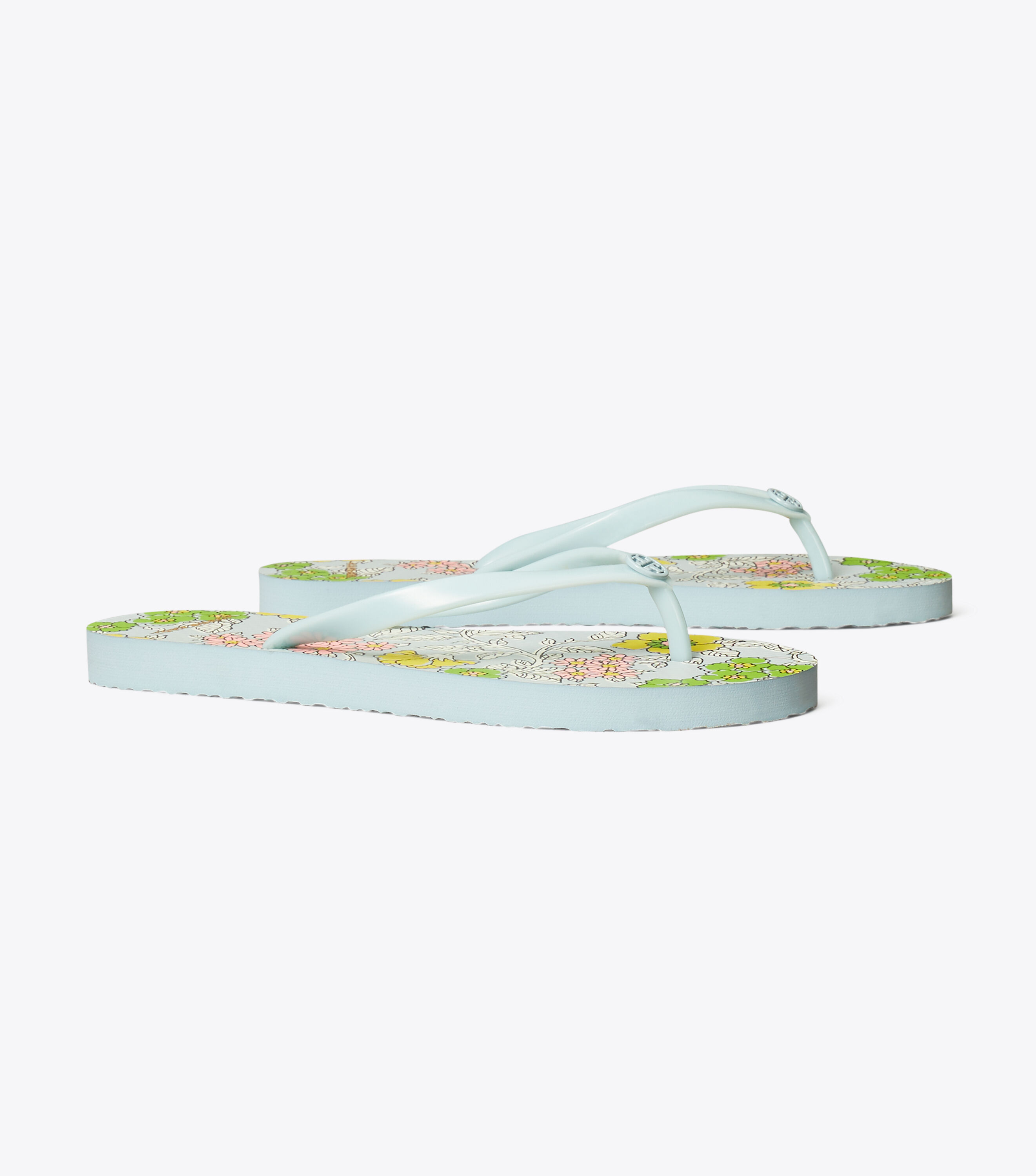 Tory burch printed flip flops store