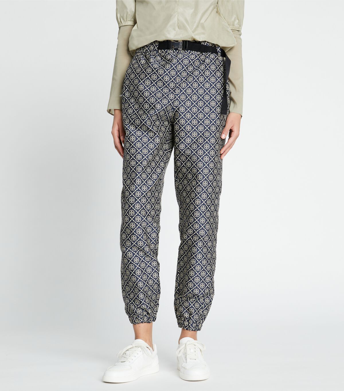 tory burch t monogram tech jacquard jogger