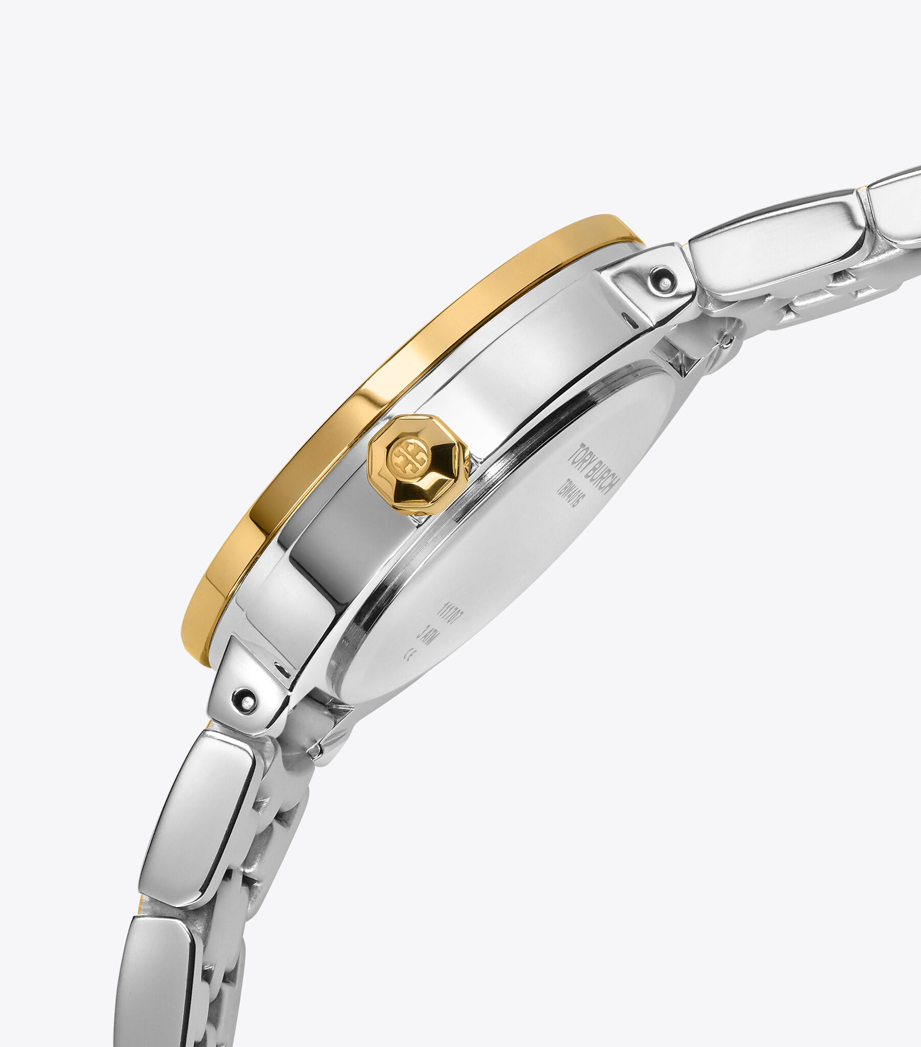 Tory Burch Reva Two-Tone Women’s Watch Tory Burch Reva Double-Wrap Watch in Nude Leather/Gold Tone  main image 2