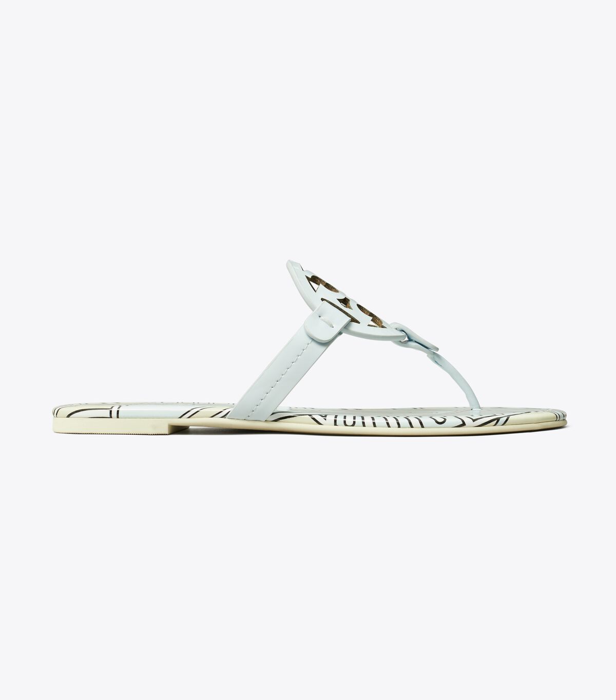 tory burch miller printed patent sandal