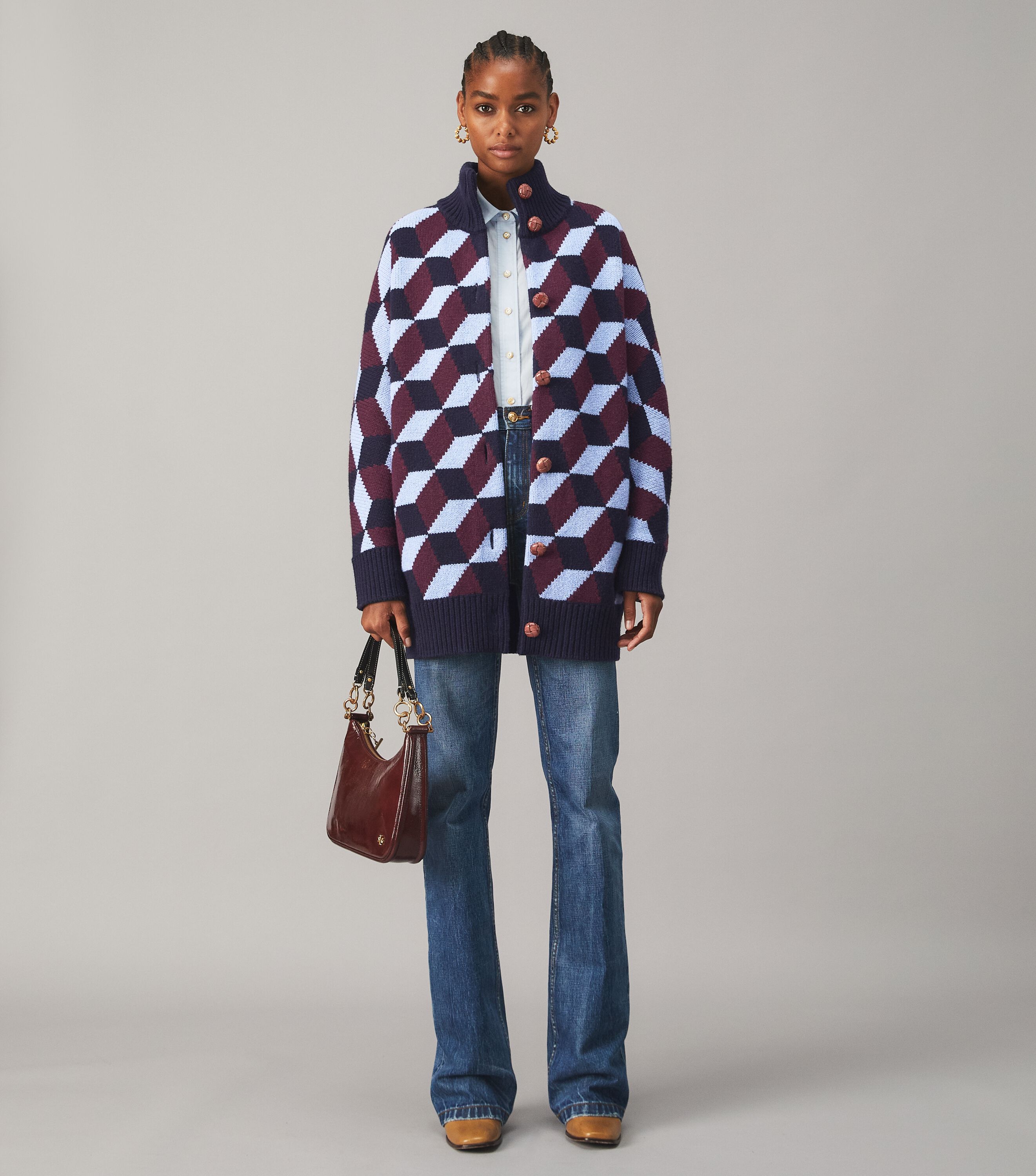 Chevron Sweater Coat | Ready-To-Wear 