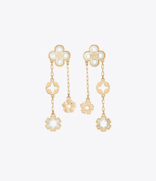 Forget Me Not Linear Earrings tory burch forget me not linear earrings