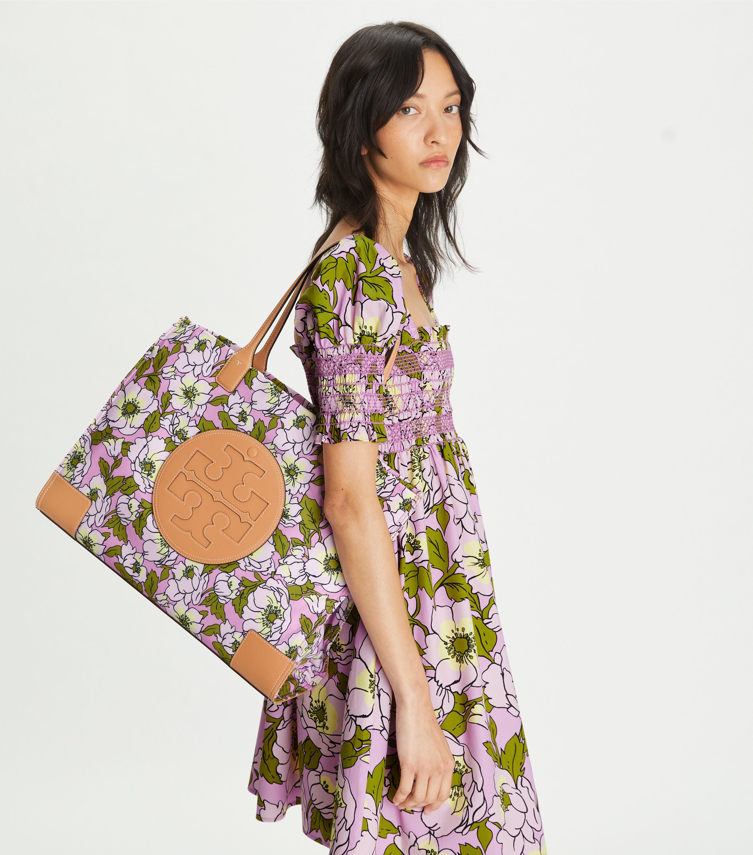 Ella printed clearance logo tote